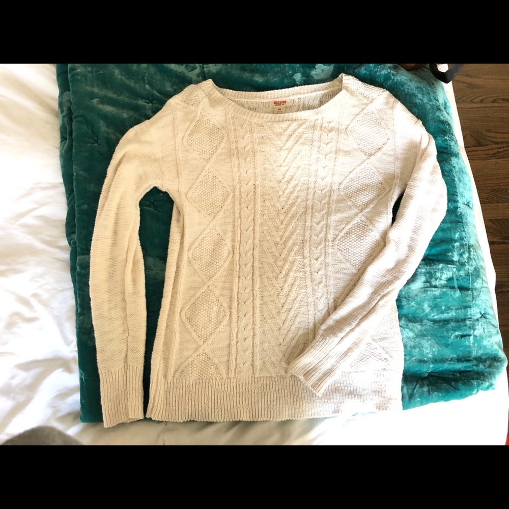 Cable knit sweater